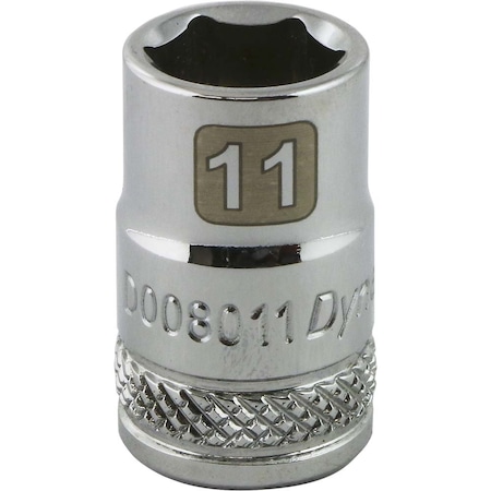 Dynamic 3/8" Drive, 11mm Metric Socket, 6 Points D008011